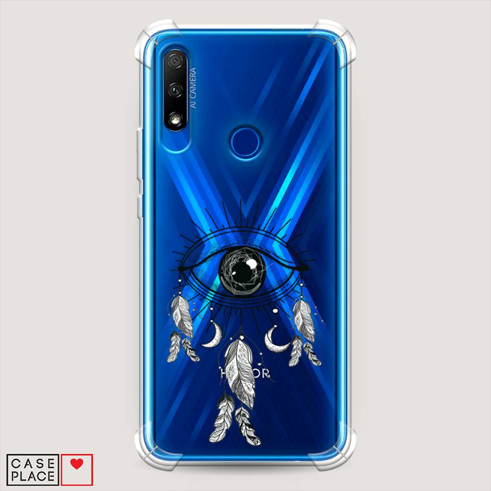 

Чехол Awog на Honor 9X "Всевидящее око-ловец снов", Серый, 69951-1