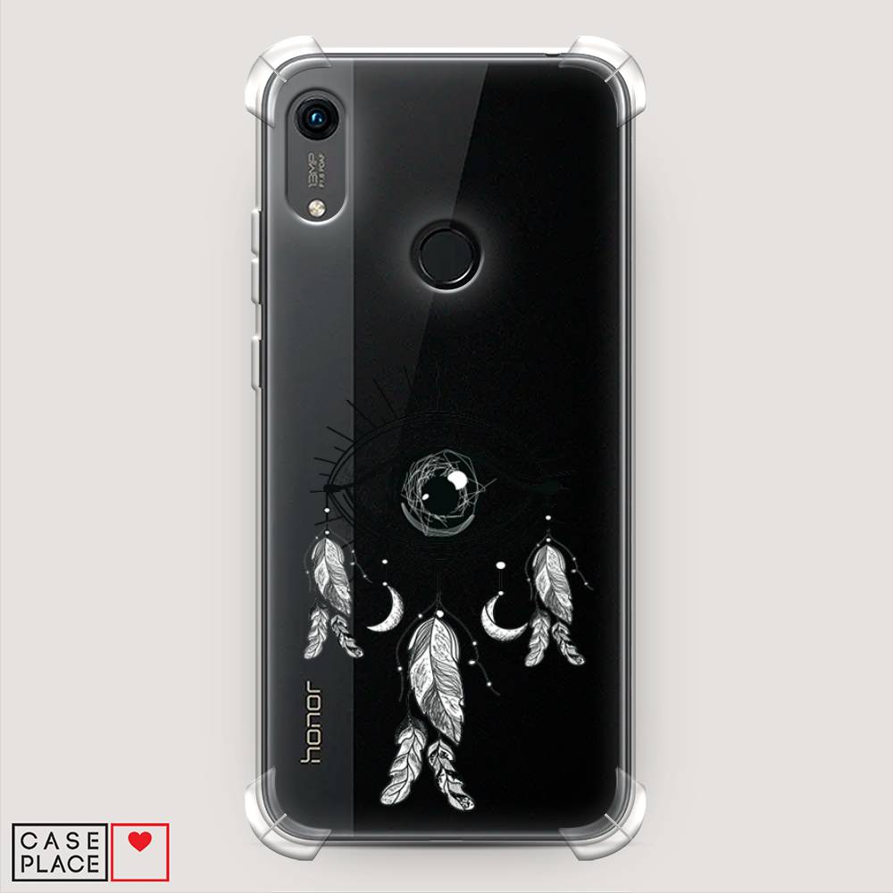 

Чехол Awog на Honor 8A (8A Pro/Prime) "Всевидящее око-ловец снов", Серый, 68751-1