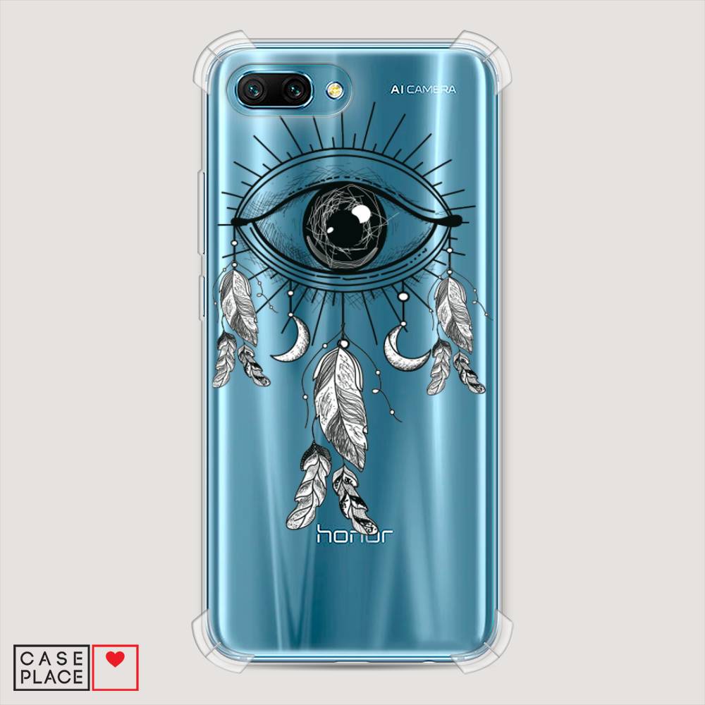 

Чехол Awog на Honor 10 "Всевидящее око-ловец снов", Серый, 65351-1