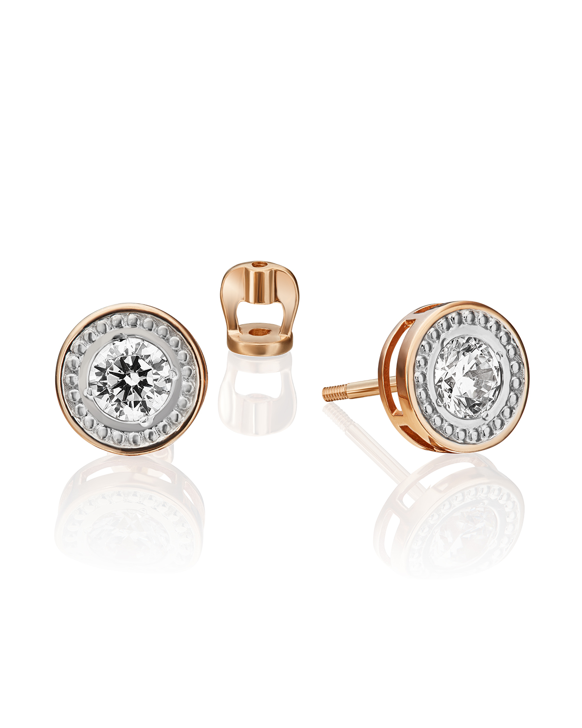 

Серьги из золота с фианитом PLATINA jewelry 02-4673-00-501-1110-38, 02-4673-00-501-1110-38
