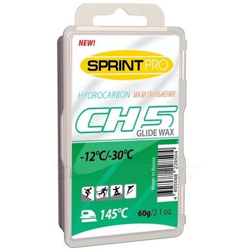 Мази скольжения SPRINT PRO, CH5 Green, (от -12 до -30°C), 60 г