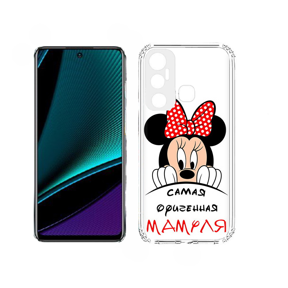

Чехол MyPads Самая лучшая мамуля Мини Маус для Infinix Hot 11, Прозрачный, Tocco