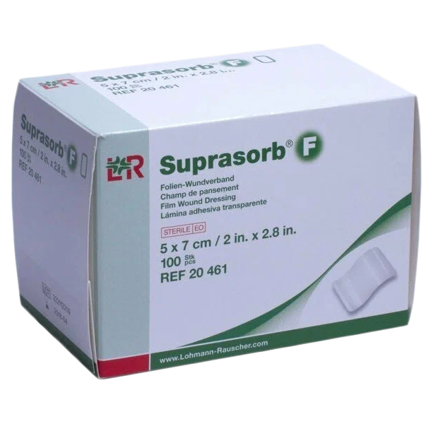 Пленка Супрасорб Ф прозрачная стерильная повязка защищает рану 5х7см, 20461 10 шт.