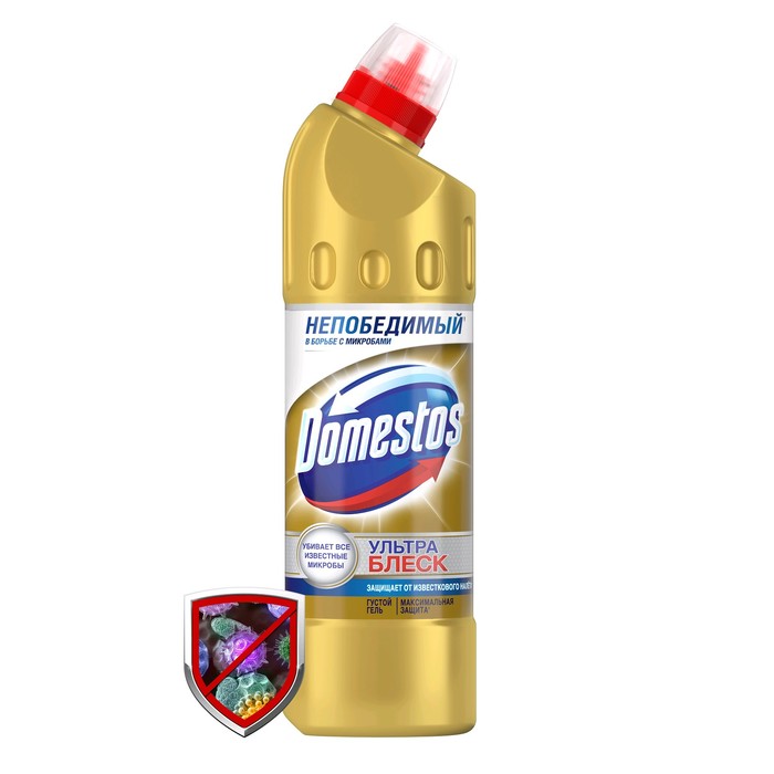 

Чистящее средство Domestos "Ультра блеск", гель, для унитаза, 500 мл