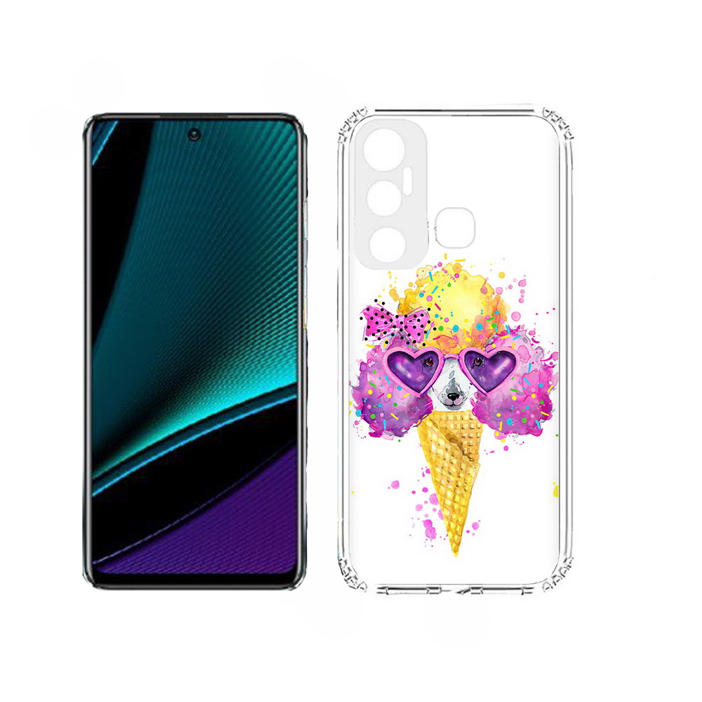 

Чехол MyPads Рожок для Infinix Hot 11, Прозрачный, Tocco
