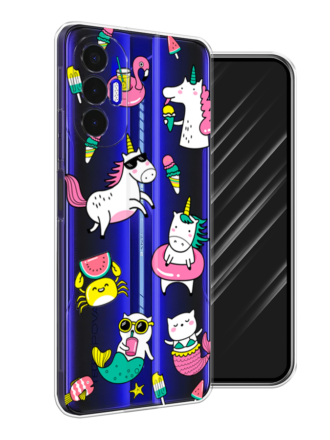 

Чехол Awog на Tecno Pova 3 "На отдыхе", Разноцветный, 301550-2