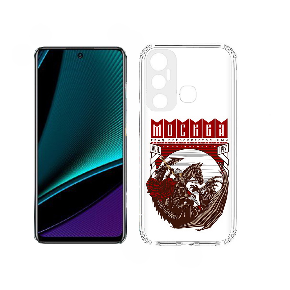 

Чехол MyPads Москва Россия для Infinix Hot 11, Прозрачный, Tocco
