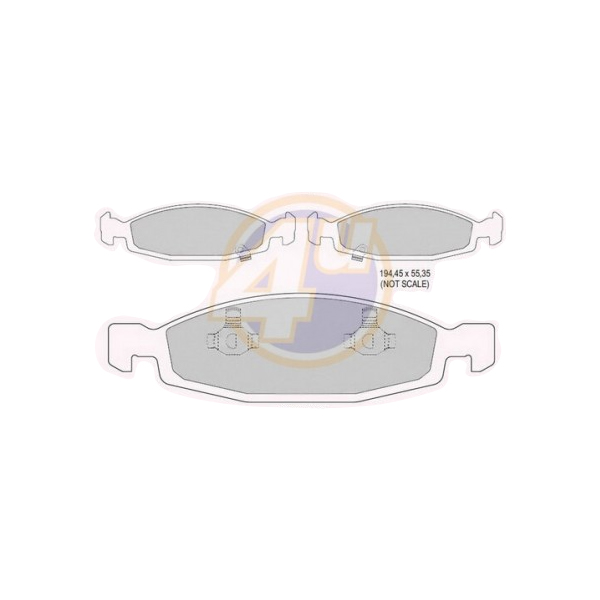 

Колодки передние 4u 4up04011