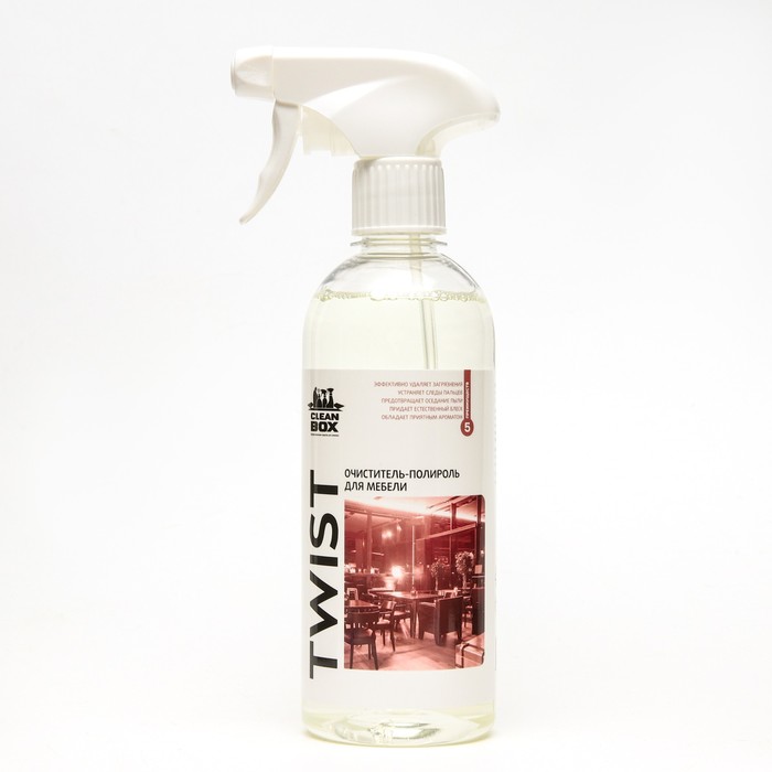

Очиститель полироль для мебели CleanBox TWIST,триггер, 0,5л
