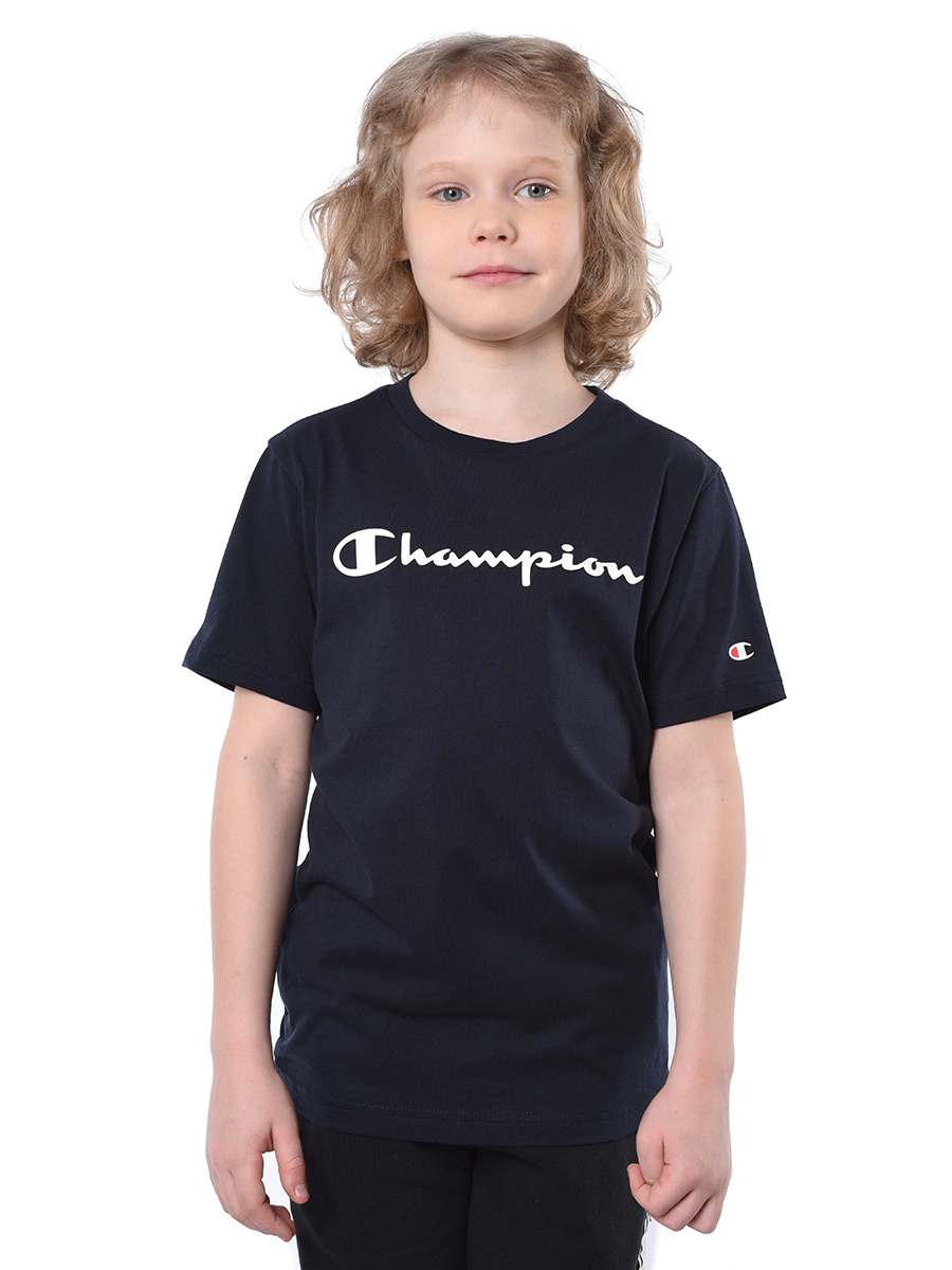 Футболка детская Champion Crewneck T-Shirt синий 140 1881₽