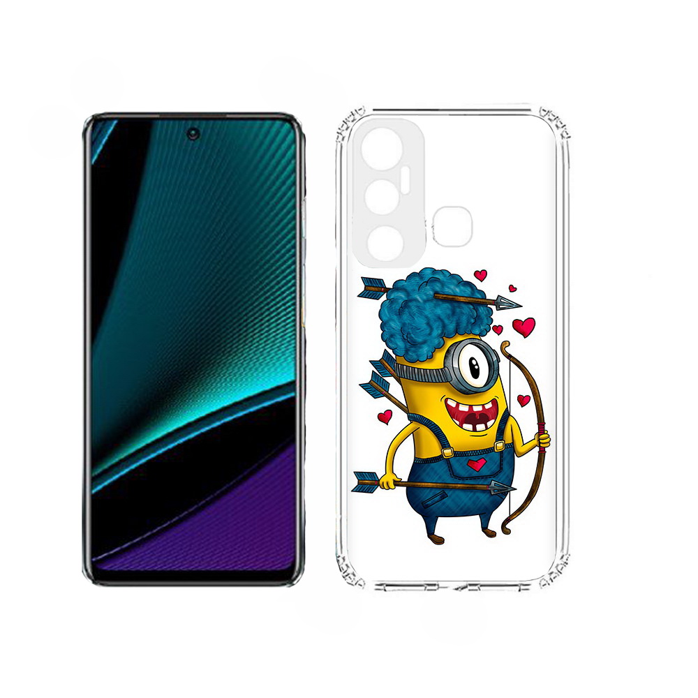 

Чехол MyPads Миньон купидон для Infinix Hot 11, Прозрачный, Tocco