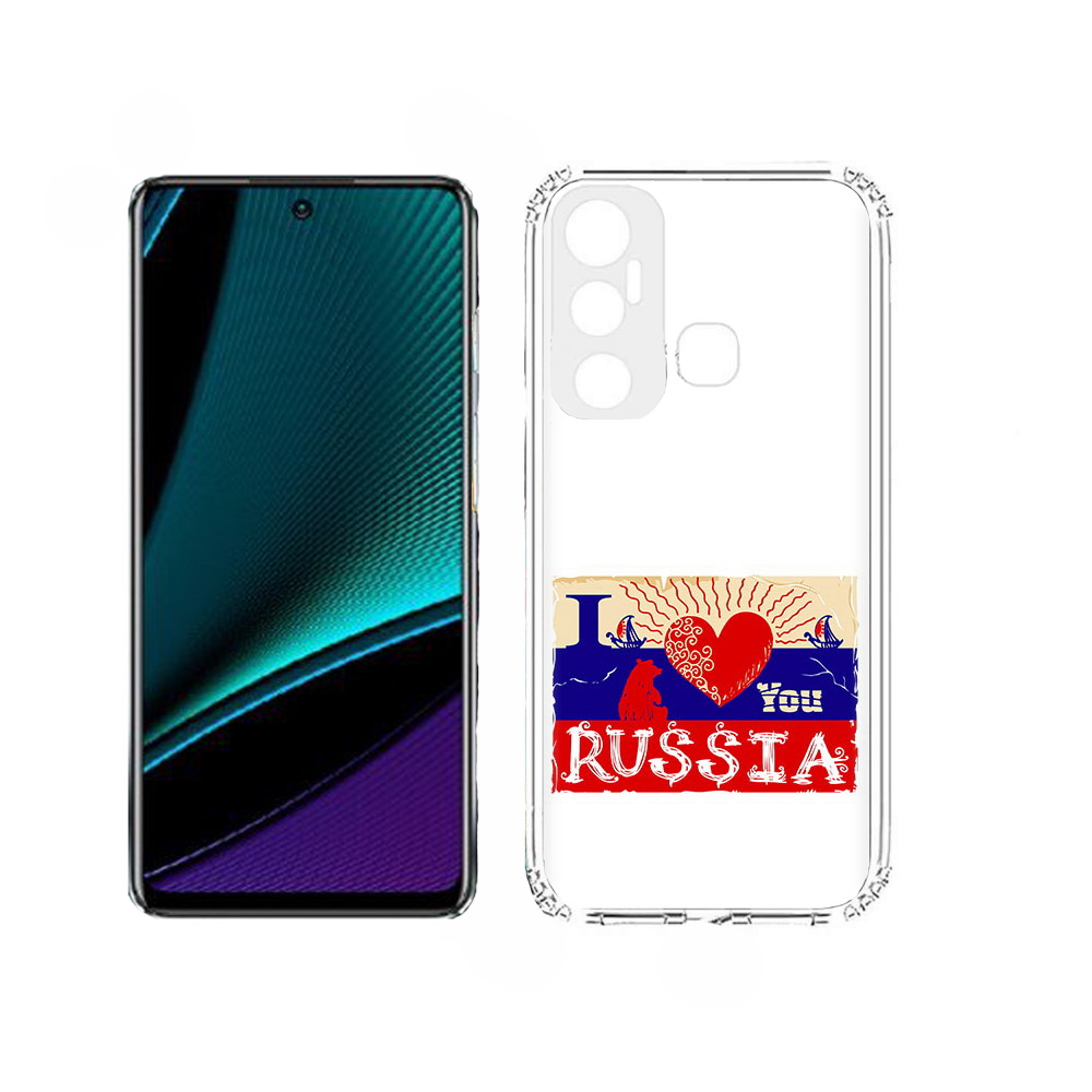 

Чехол MyPads Люблю Россию для Infinix Hot 11, Прозрачный, Tocco