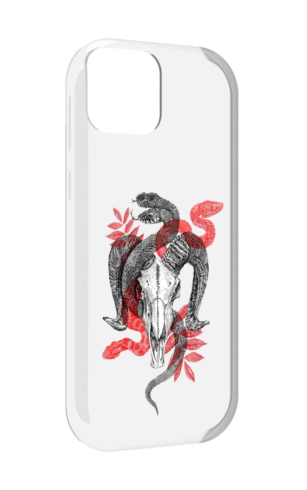 

Чехол MyPads змея в черепе рисунок для UleFone Note 6 / Note 6T / Note 6P, Прозрачный, Tocco
