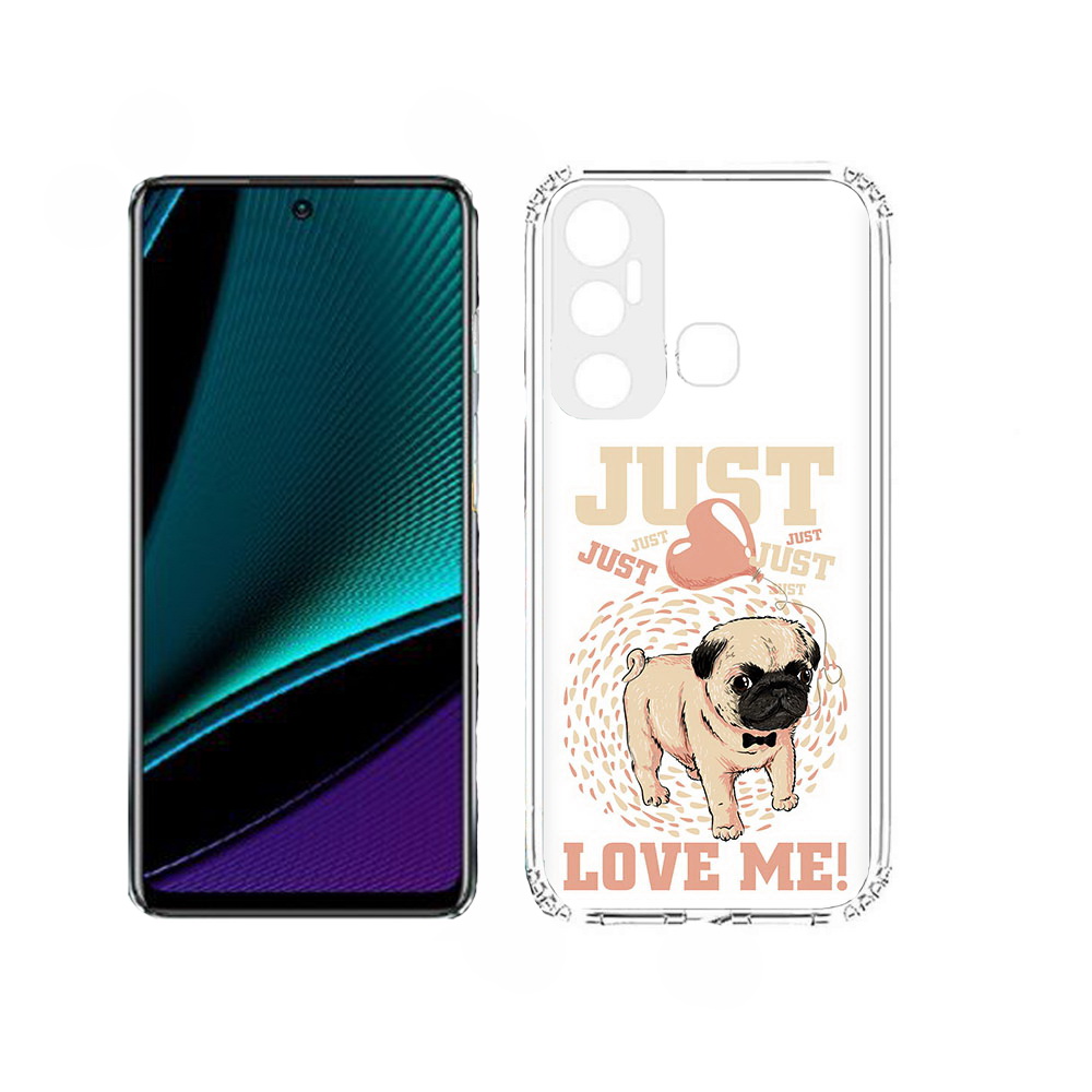 

Чехол MyPads Люби меня для Infinix Hot 11, Прозрачный, Tocco
