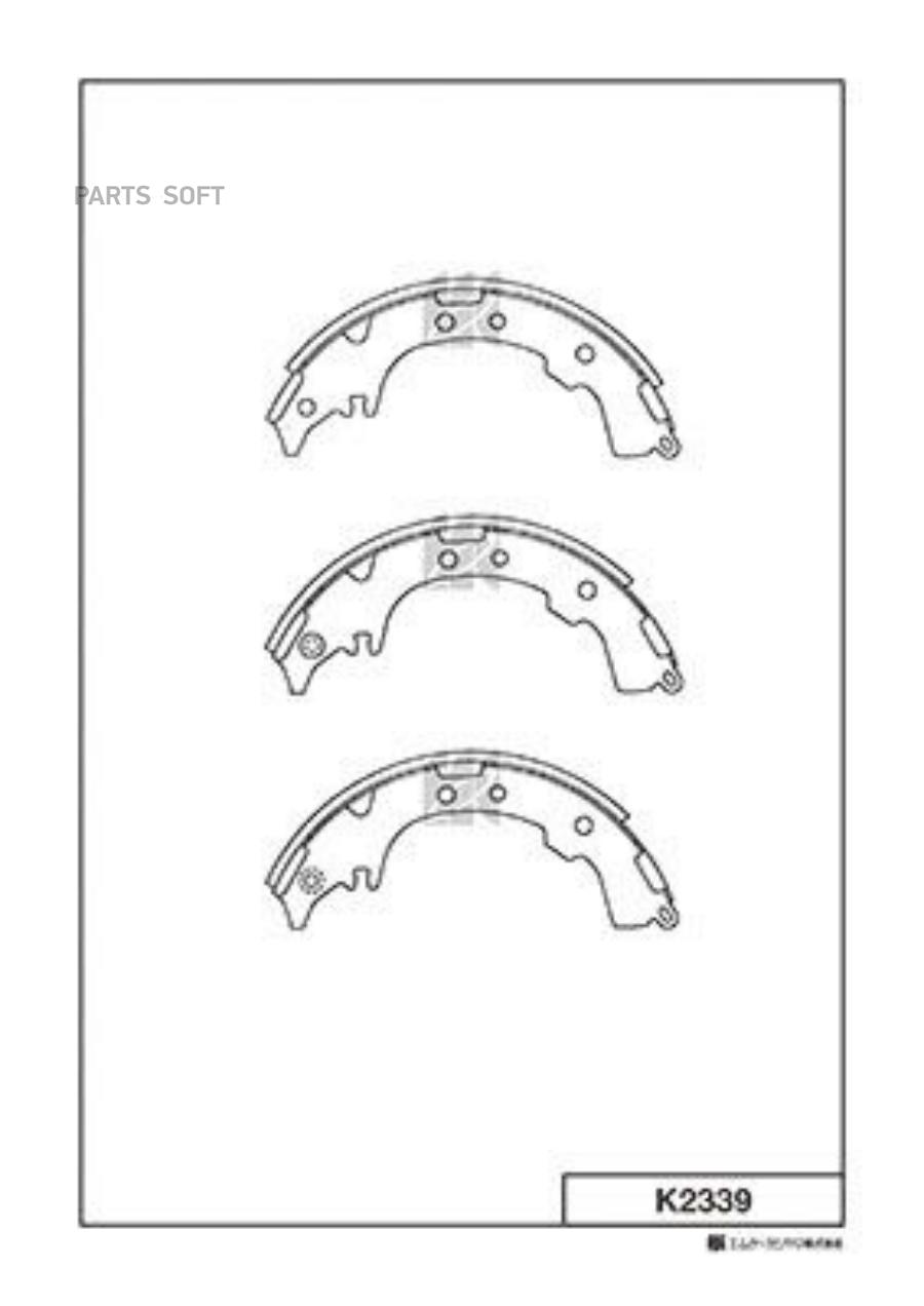 

Колодки Тормозные Toyota Nadia/Picnic/Ipsum Барабанные Kashiyama арт. K2339