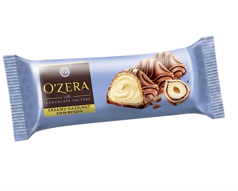 Батончик O’Zera Creamy Hazelnut вафельный, крем-фундук, 23 г