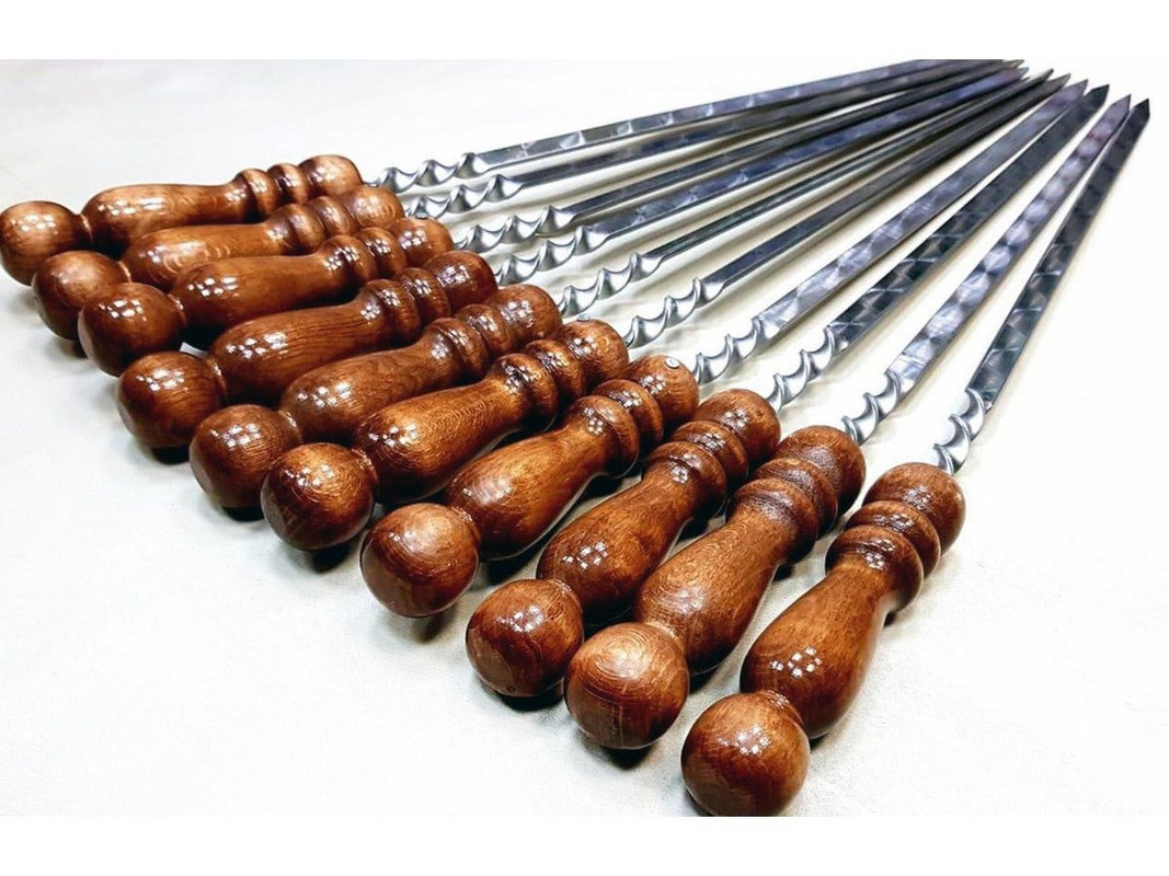 фото Набор шампуров с деревянной ручкой picnic 55 см, 10 шт.