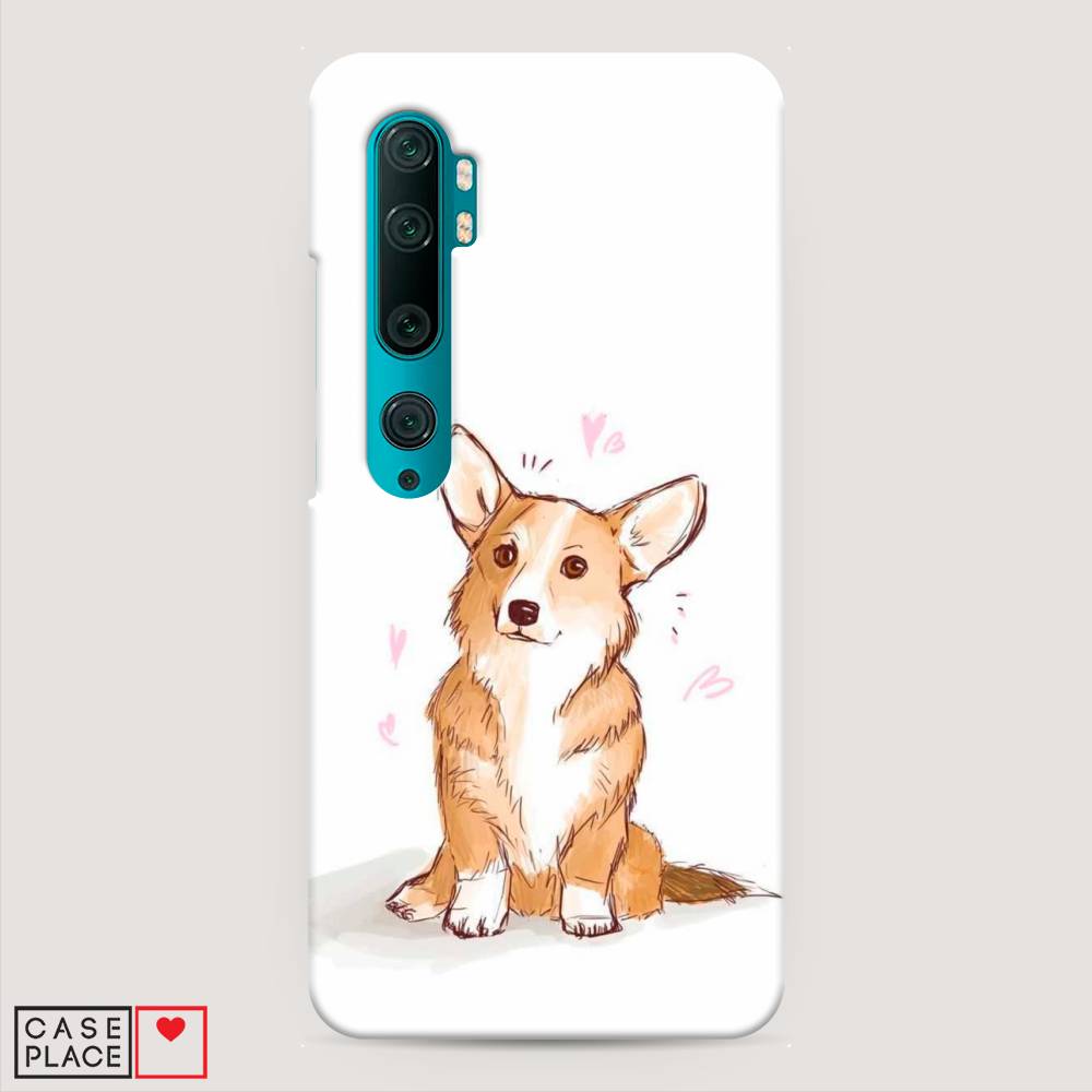 

Пластиковый чехол "Корги любовь" на Xiaomi Mi Note 10, 37320-1