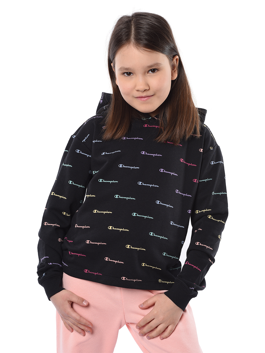 Толстовка детская Champion Hooded Sweatshirt, черный, 128