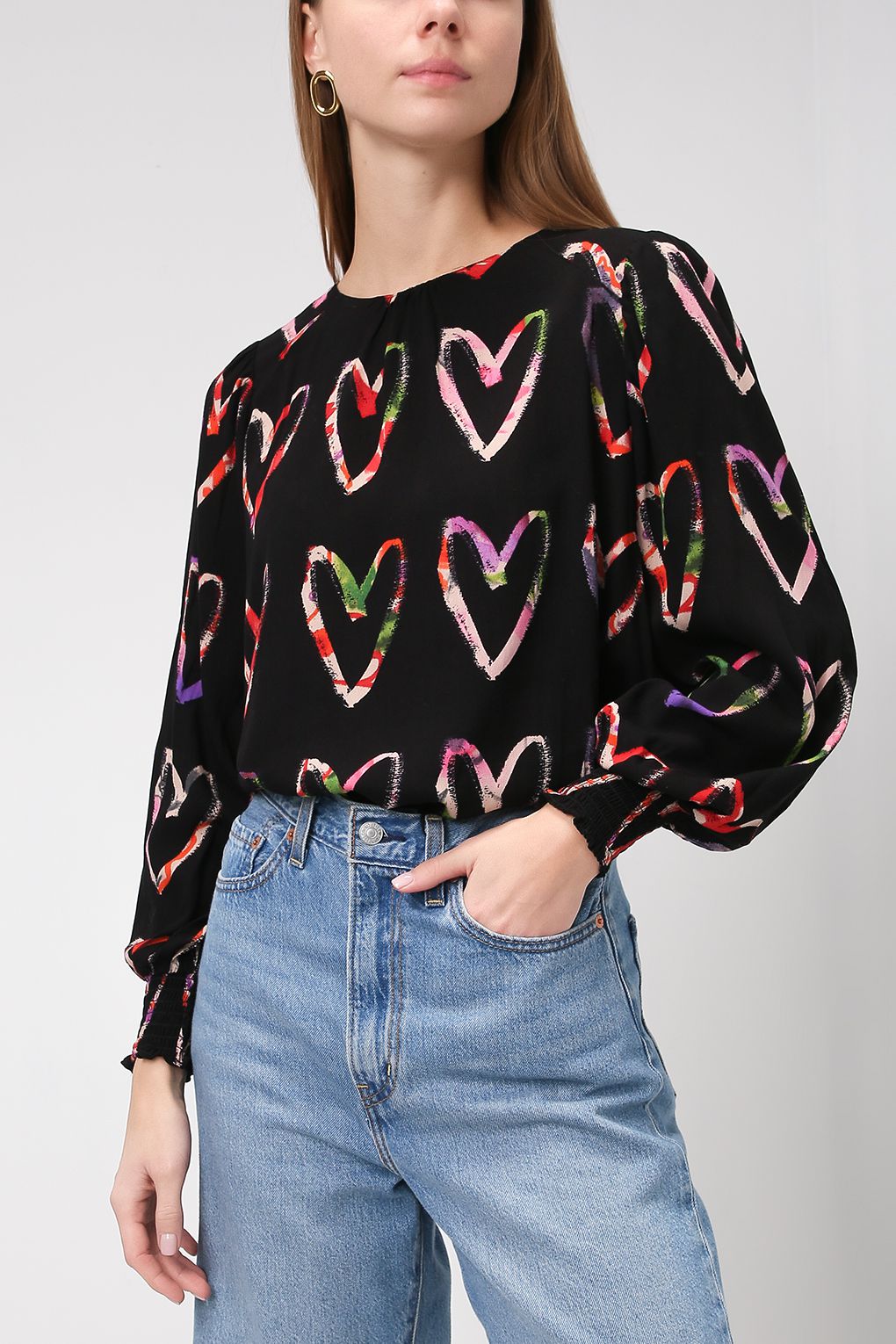 

Блуза женская Desigual 21WWBW08 черная S, 21WWBW08