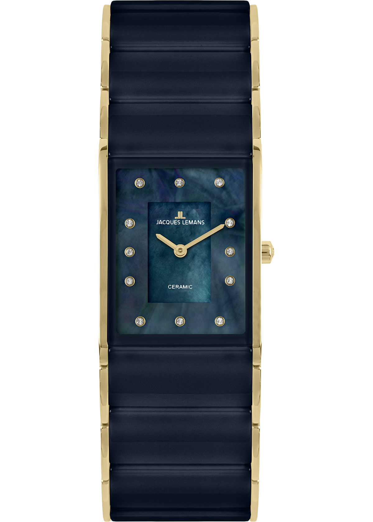 Наручные часы женские Jacques Lemans 1-1940L золотистые/синие