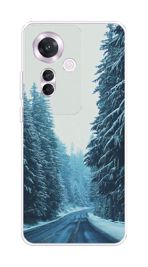

Чехол на Oppo Reno 11F "Зима 9", Бежевый;голубой;черный, 2516650-1