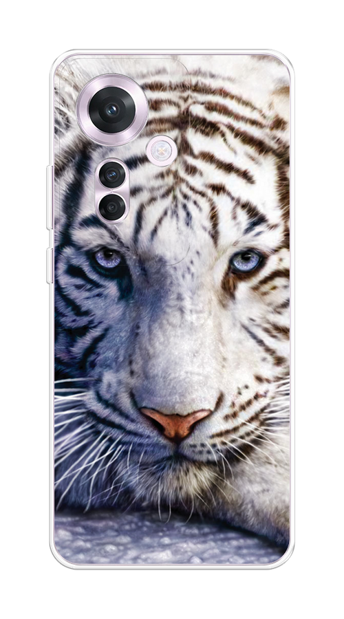 

Чехол на Oppo Reno 11F "Бенгальский тигр", Коричневый;белый, 2516650-1