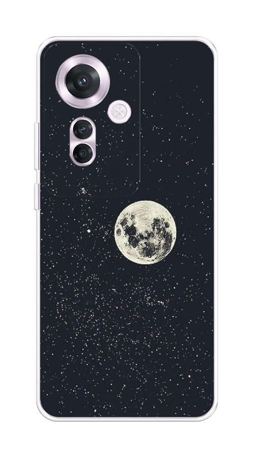 

Чехол на Oppo Reno 11F "Полнолуние", Бордовый, 2516650-1