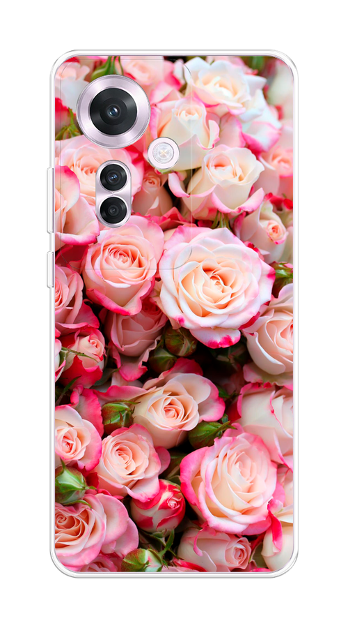 

Чехол на Oppo Reno 11F "Много роз", Розовый, 2516650-1