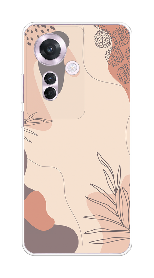 

Чехол на Oppo Reno 11F "Нюдовые тона", Коричневый;серый, 2516650-1