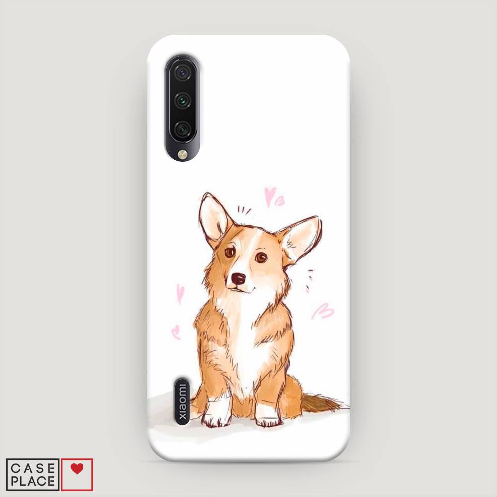 

Пластиковый чехол "Корги любовь" на Xiaomi Mi CC9E, 35920-1