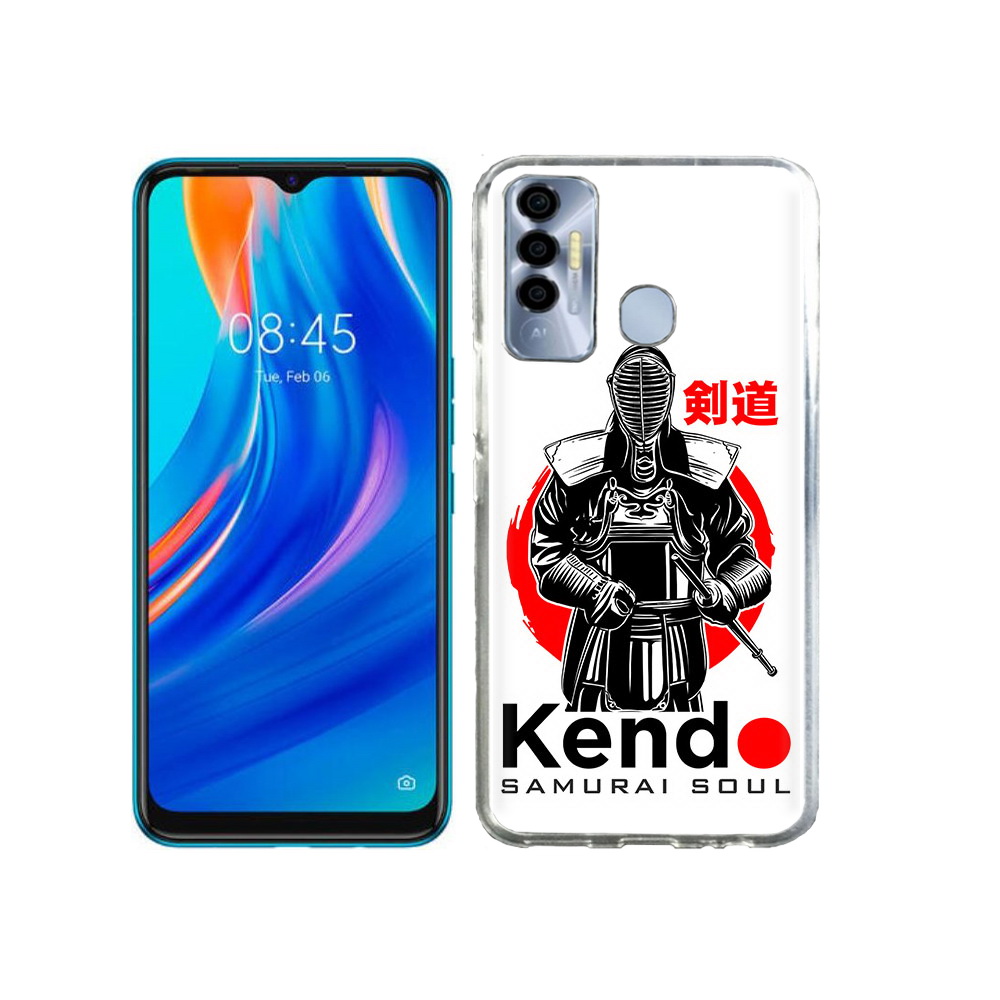 

Чехол MyPads Tocco для Tecno Spark 7P рисованый самурай, Прозрачный, Tocco