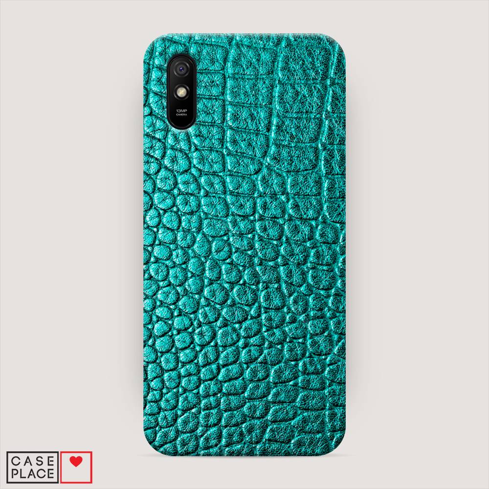 фото Пластиковый чехол "бирюзовая змея" на xiaomi redmi 9a awog