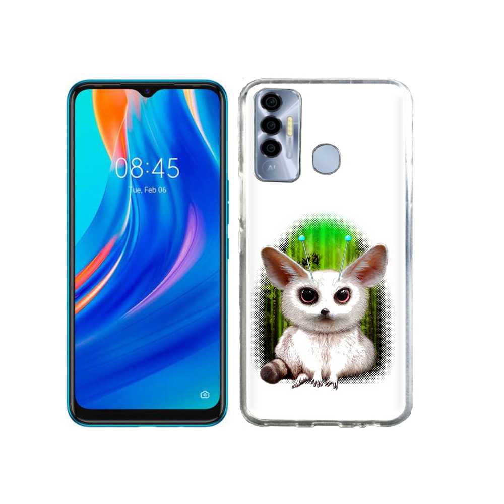 

Чехол MyPads Tocco для Tecno Spark 7P пушистое животное, Прозрачный, Tocco