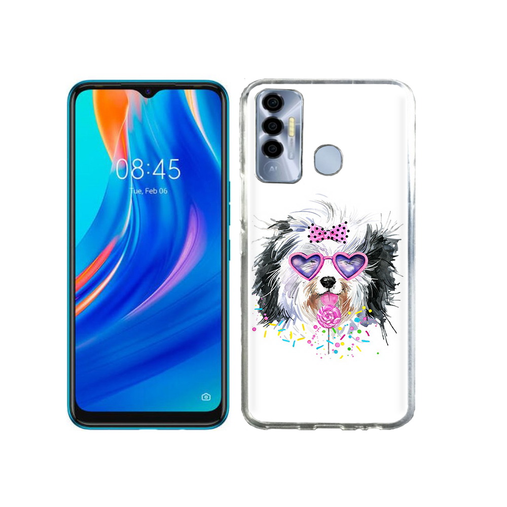 

Чехол MyPads Tocco для Tecno Spark 7P пушистик, Прозрачный, Tocco