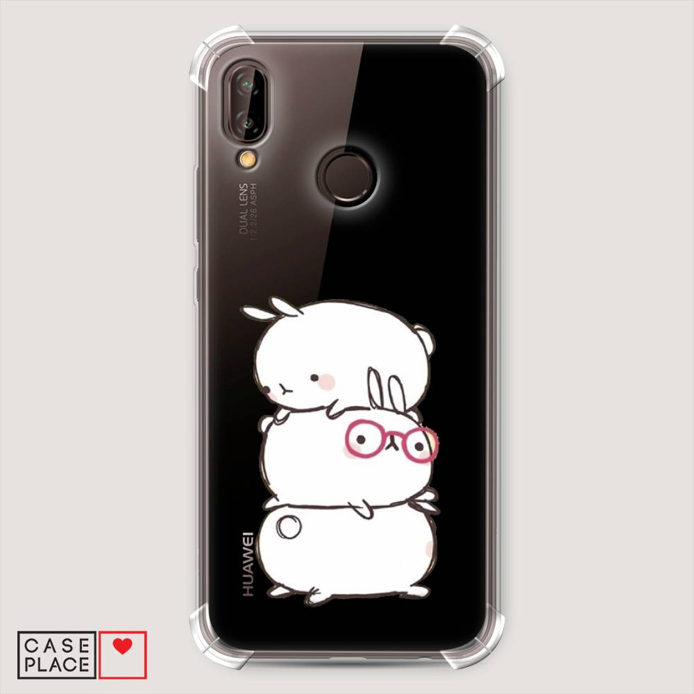 

Чехол Awog "Бутерброд" для Huawei Nova 3E, Розовый, 65651-1