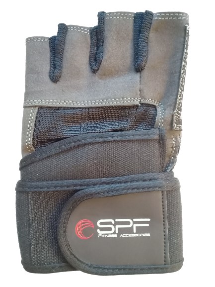 Перчатки для фитнеса и тяжелой атлетики SPF Fitness SP20, серый, M