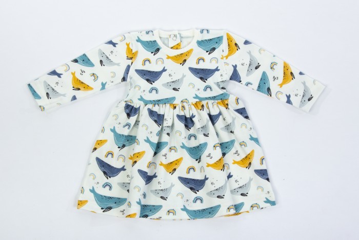

Платье Whales Белый, 104, Bunnies, Jungle, Whales из футера