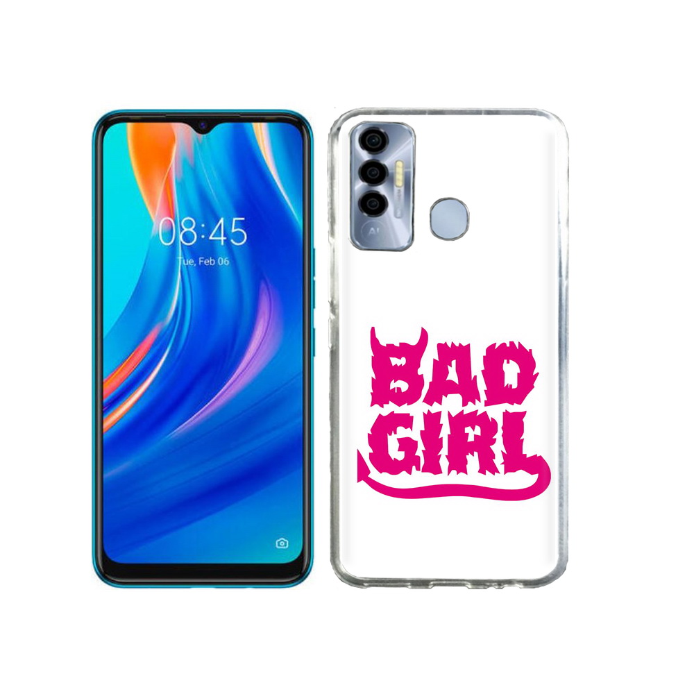 

Чехол MyPads Tocco для Tecno Spark 7P плохая девочка, Прозрачный, Tocco