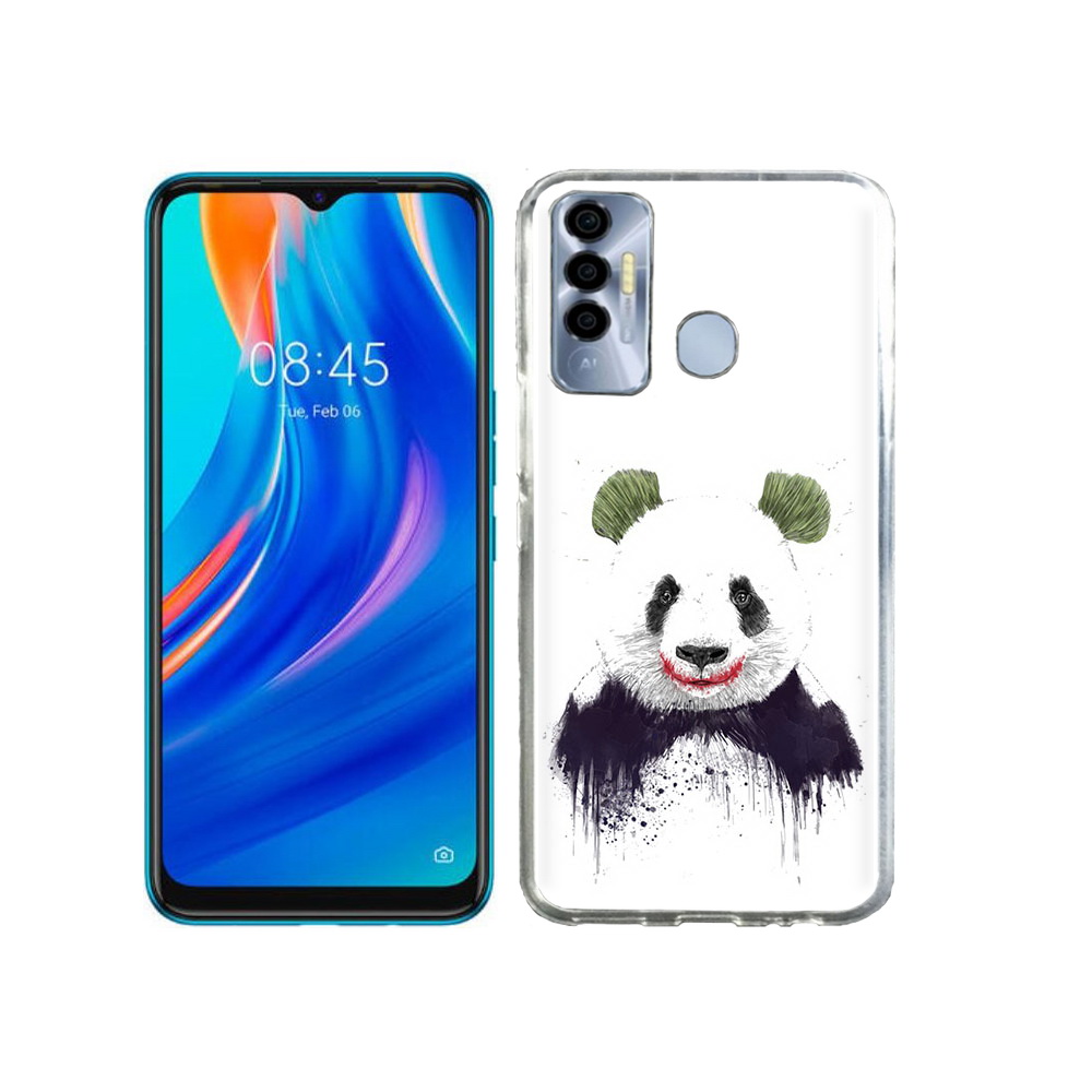 

Чехол MyPads Tocco для Tecno Spark 7P панда джокер, Прозрачный, Tocco