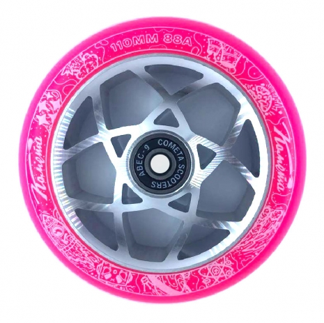 Колесо для самоката Комета Атом Розово-серый