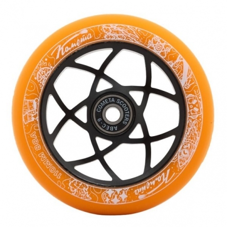 Колесо для самоката Комета Атом Оранжево-чёрный