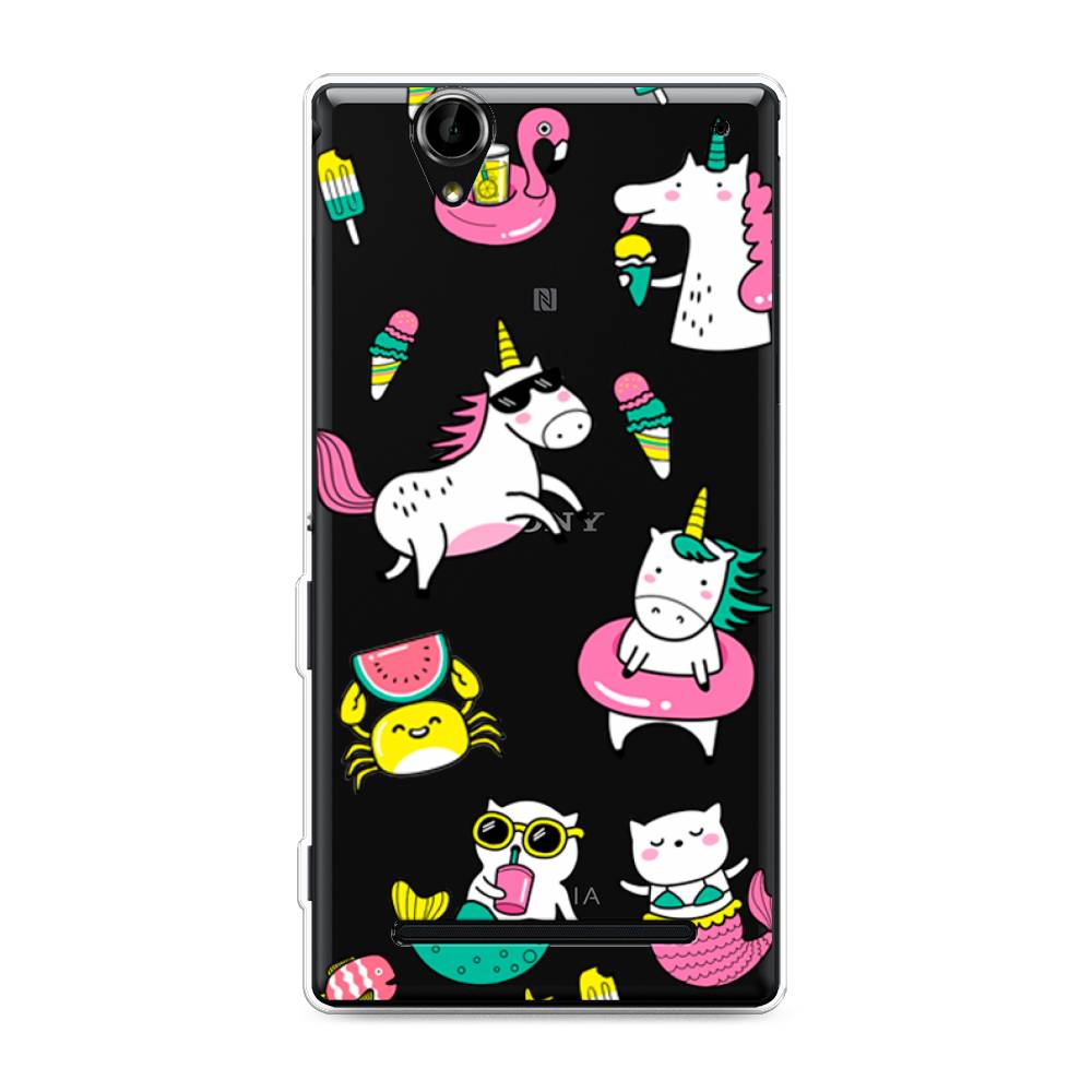 

Чехол Awog на Sony Xperia T2 Ultra "На отдыхе", Разноцветный, 50950-2
