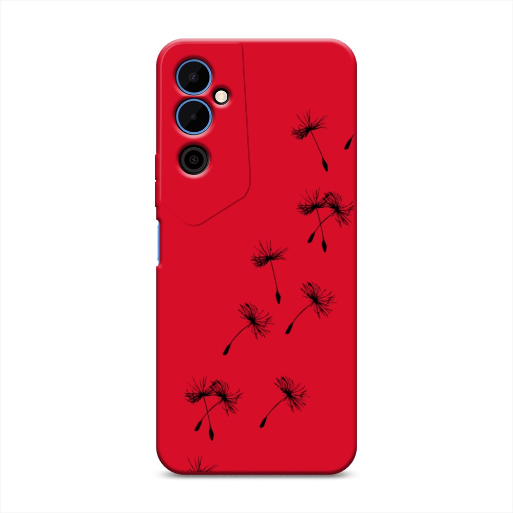 

Чехол Awog на Tecno Pova Neo 2 "Летящие одуванчики", Черный, 302453-1