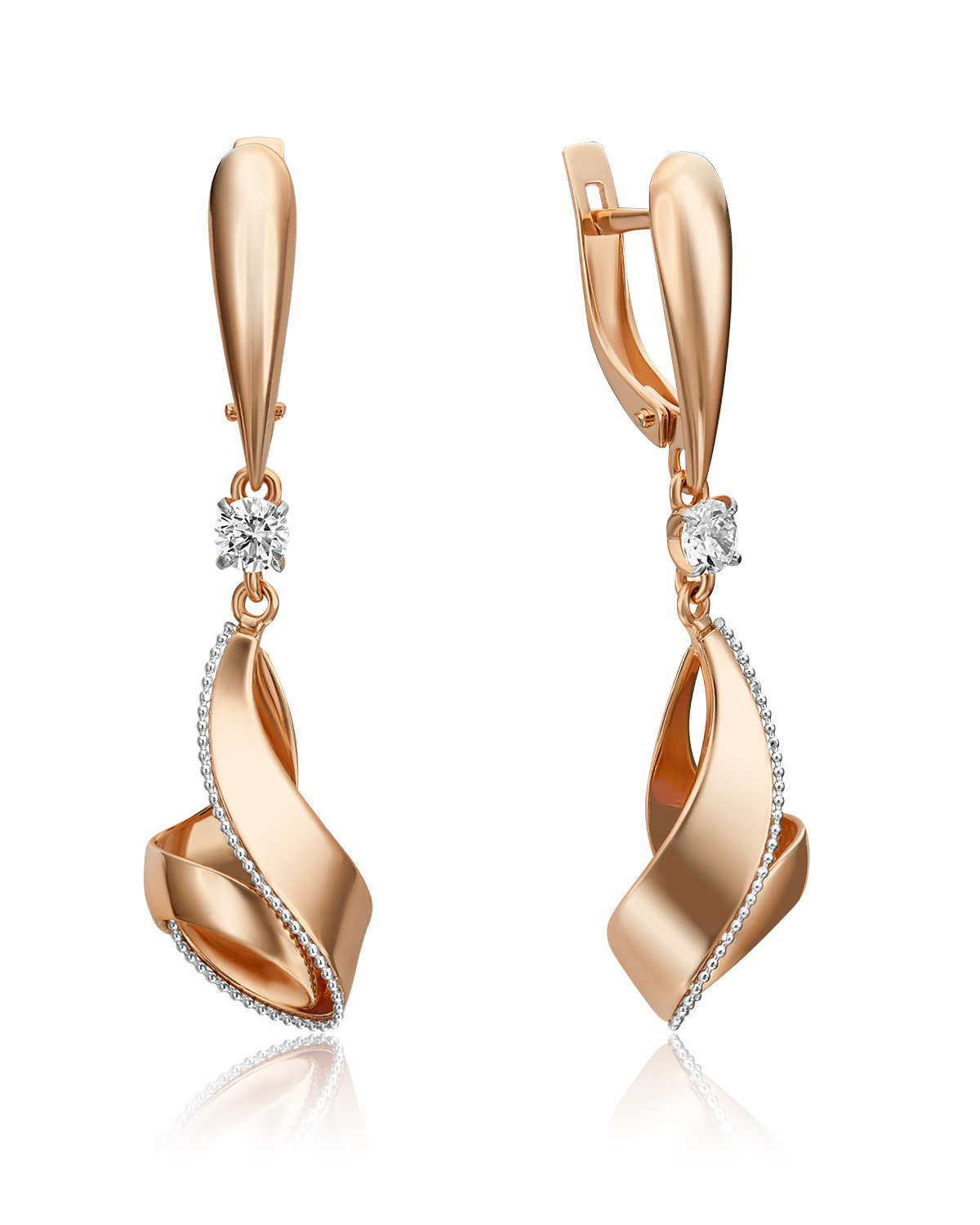 

Серьги из золота с фианитом PLATINA jewelry 02-4520-00-501-1111-38, 02-4520-00-501-1111-38