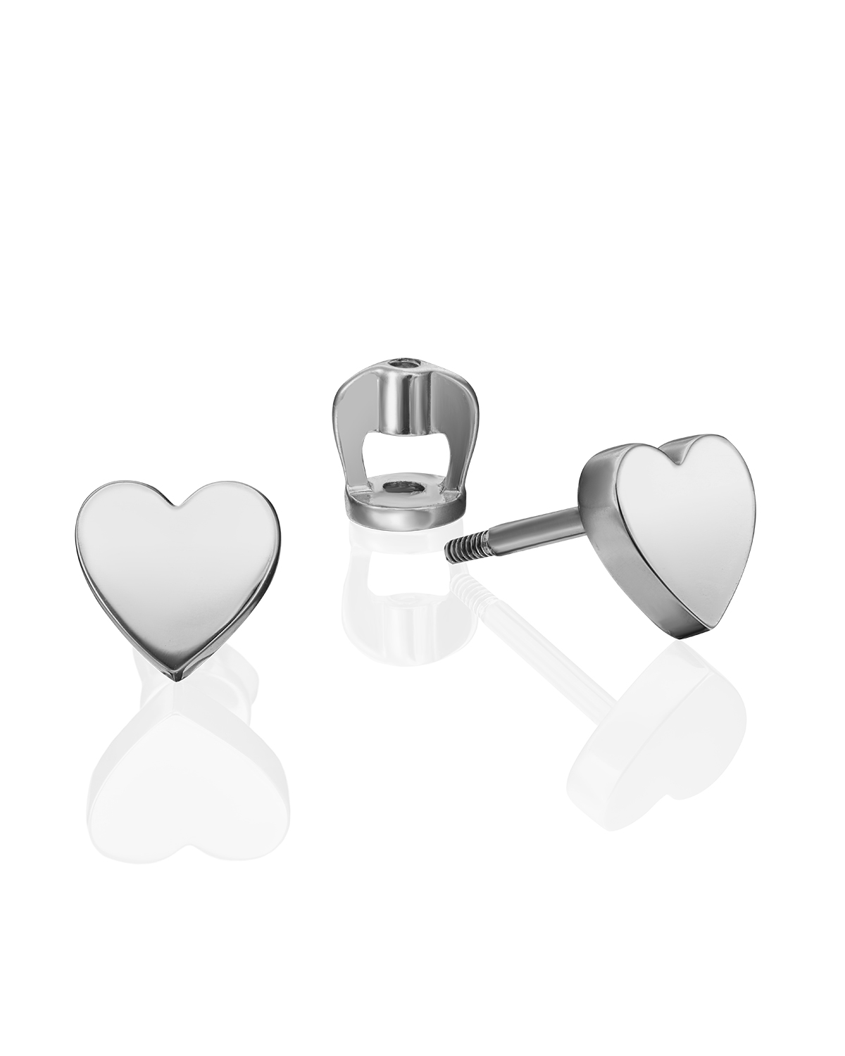 

Серьги пусеты из белого золота PLATINA jewelry 02-4515-00, 02-4515-00