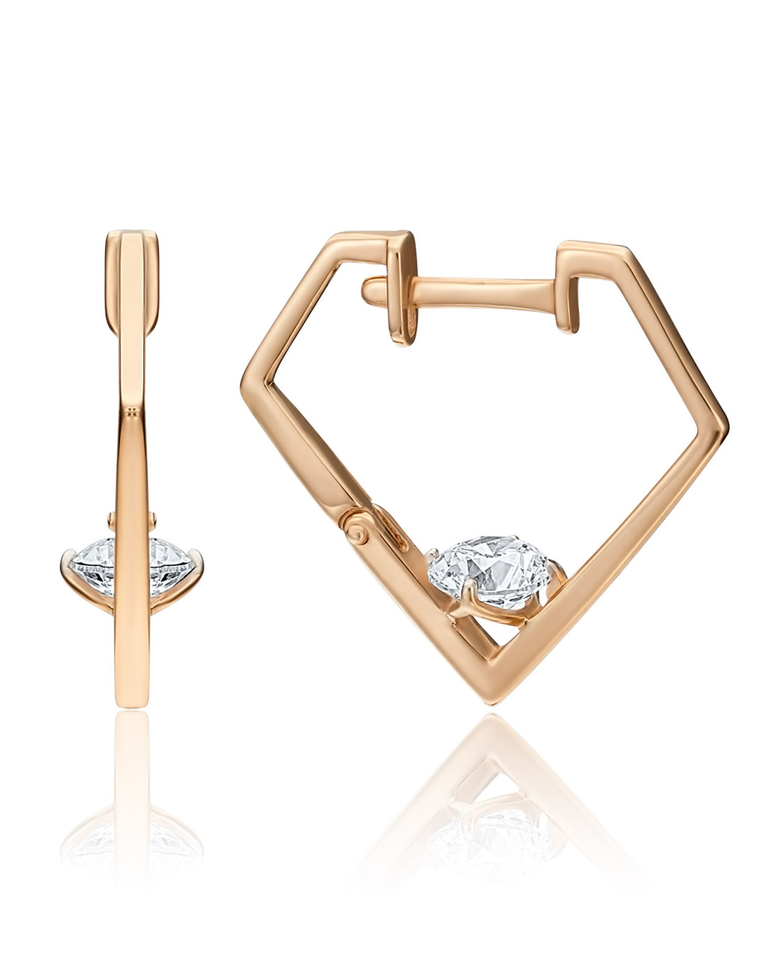 

Серьги из золота PLATINA jewelry 02-4496-00, фианит, 02-4496-00