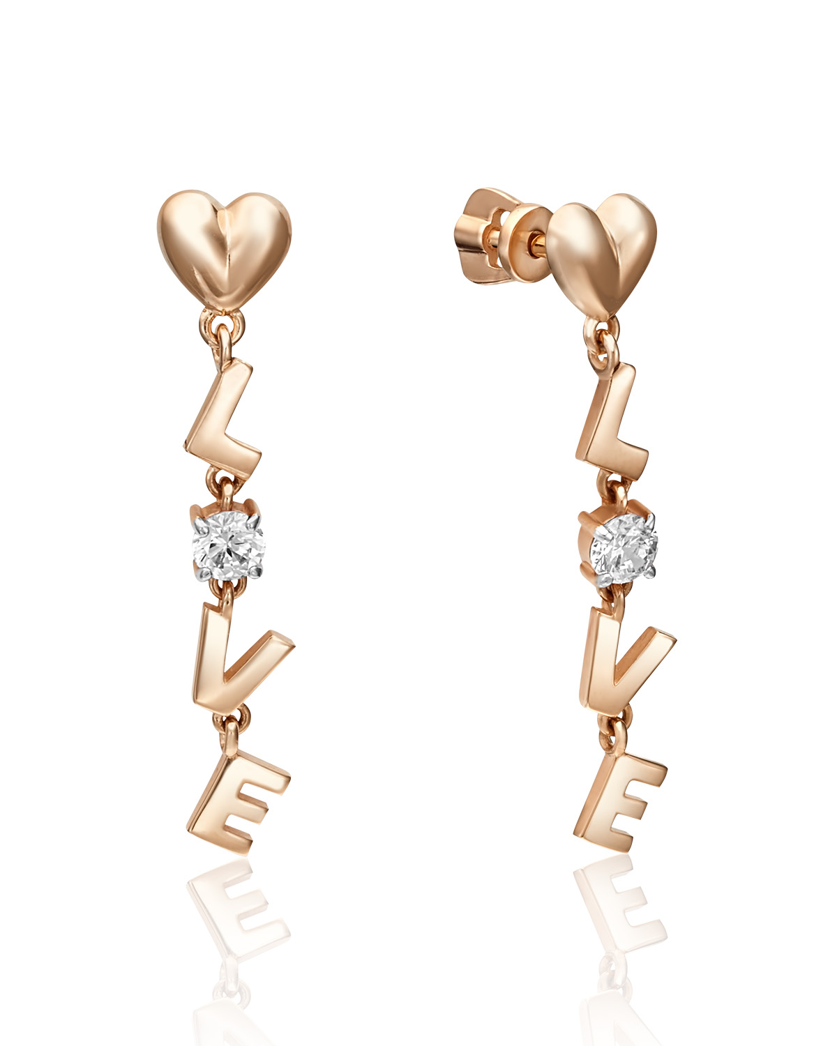 

Серьги из золота PLATINA jewelry 02-4494-00, фианит, 02-4494-00