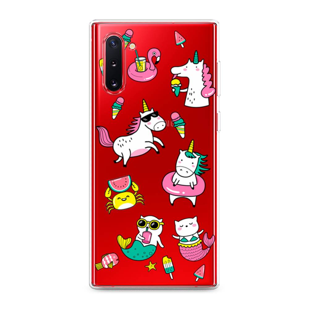 

Чехол Awog на Samsung Galaxy Note 10 "На отдыхе", Разноцветный, 28650-2