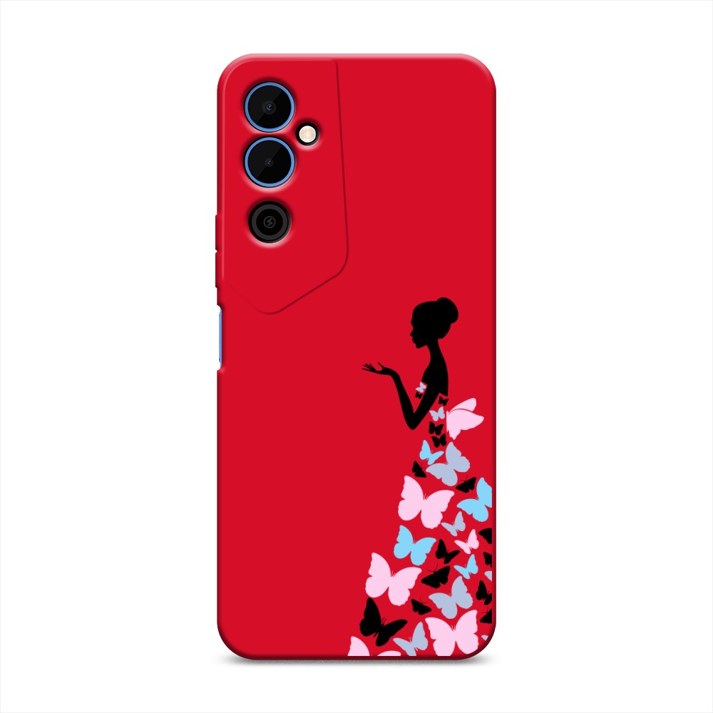 

Чехол Awog на Tecno Pova Neo 2 "Платье из бабочек", Белый;розовый, 302453-1